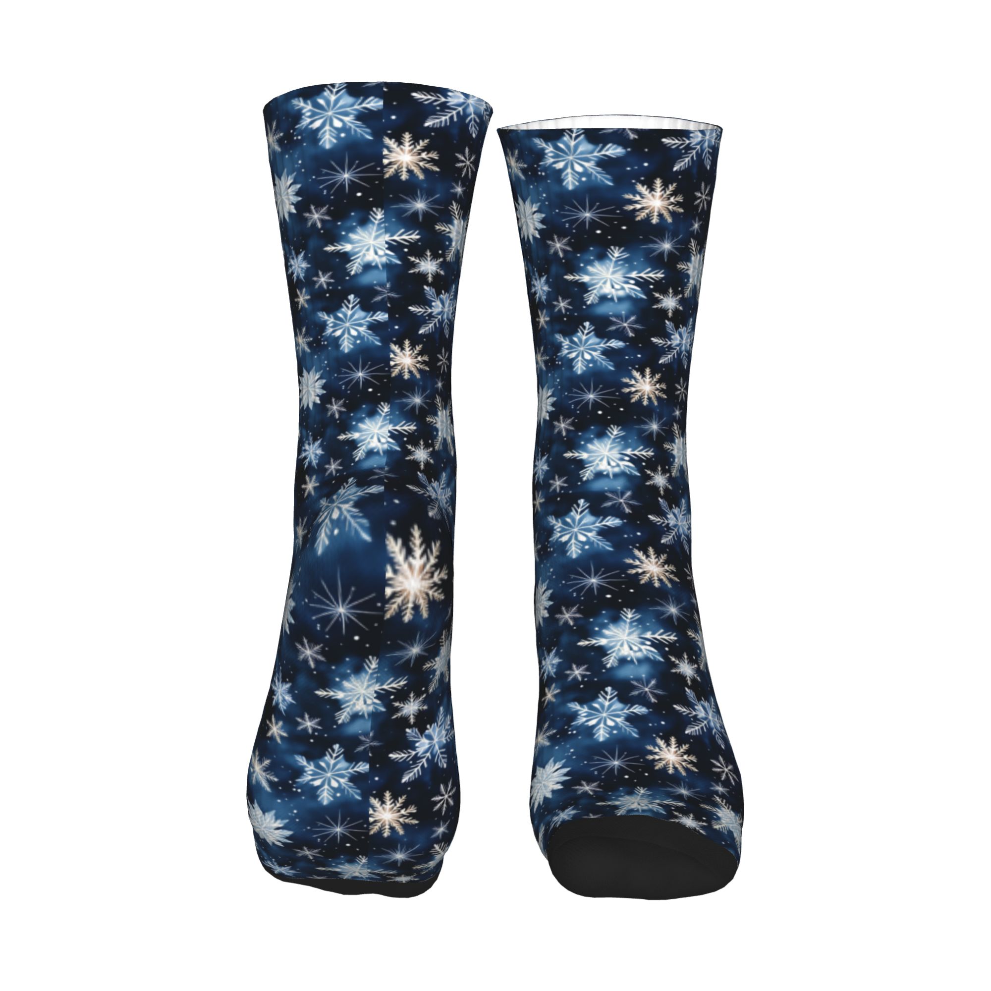 Navy Blue Snowflake Pattern Me - Dress Sock Men recension och pris
