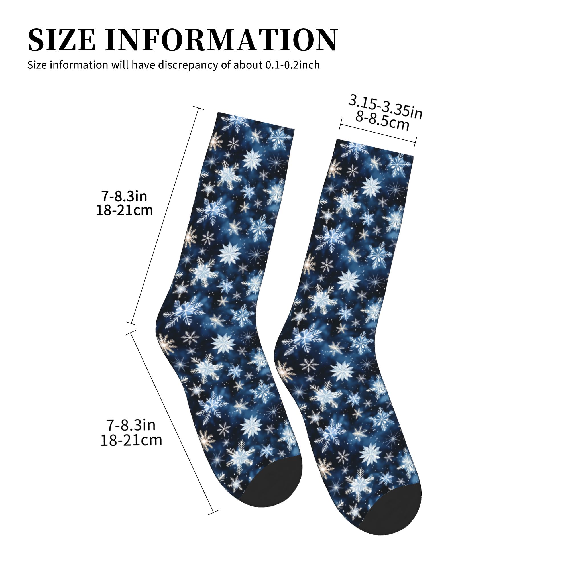 Navy Blue Snowflake Pattern Me - Dress Sock Men recension och pris