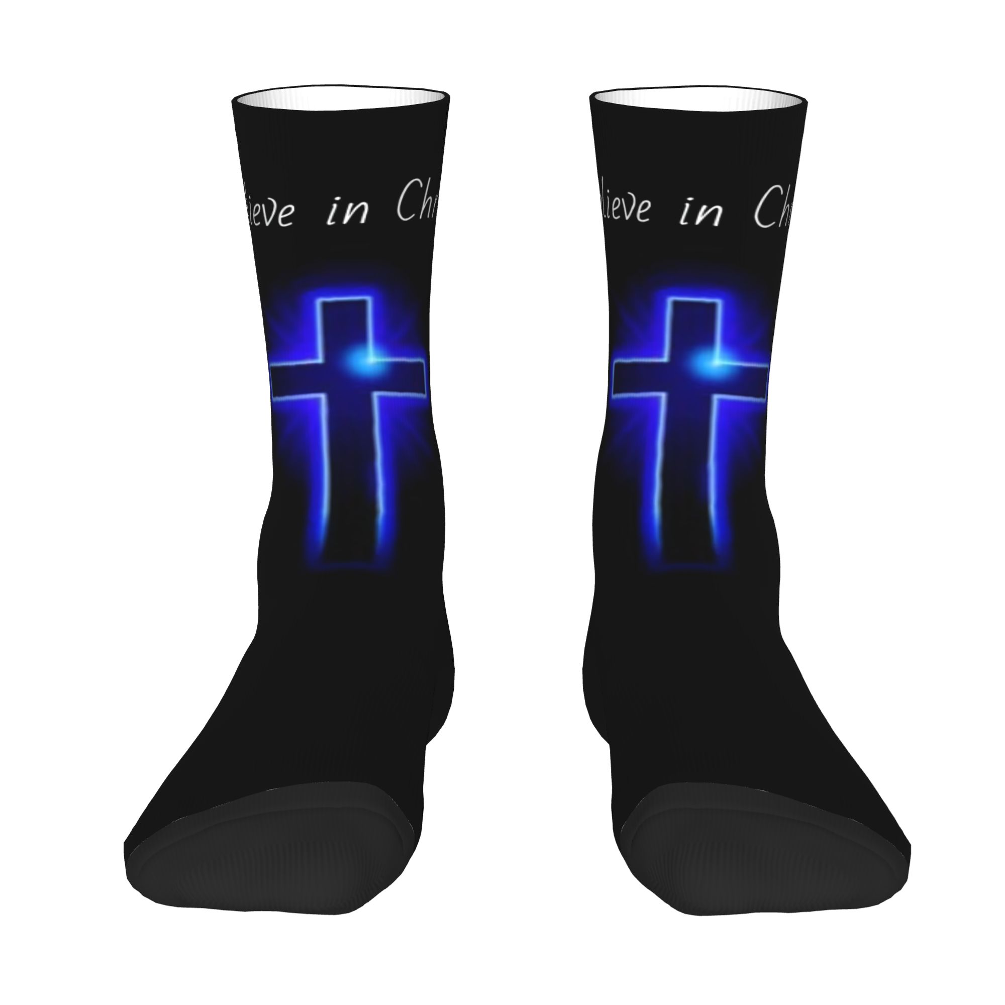 Custom Believe Jesus Christ Me - Dress Sock Men recension och pris